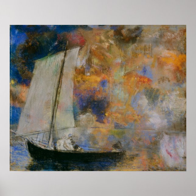 Redon - Flower Clouds Poster (Front)