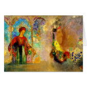 Redon - Gothic Arcade, Woman Gathering Flowers (Front Horizontal)