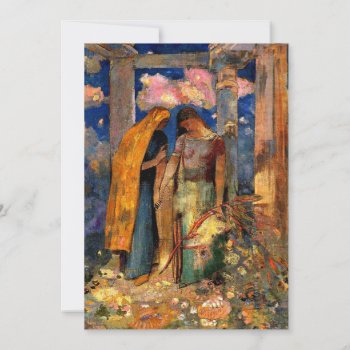Redon - Mystical Conversation Card by Virginia5050 at Zazzle