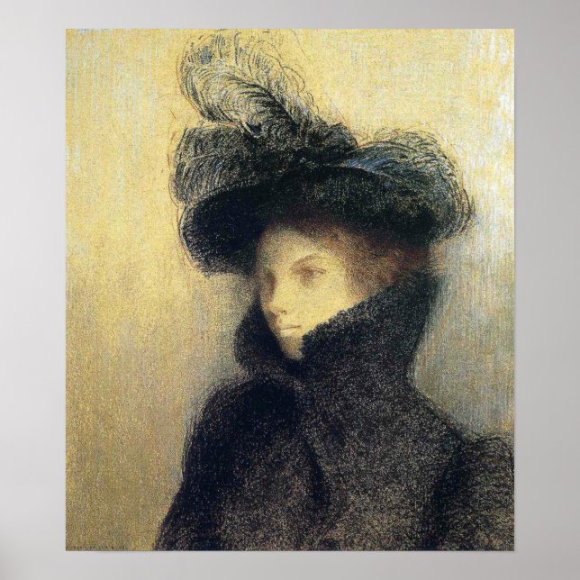 Redon - Portrait Of Marie Botkine 1900 Poster (Front)