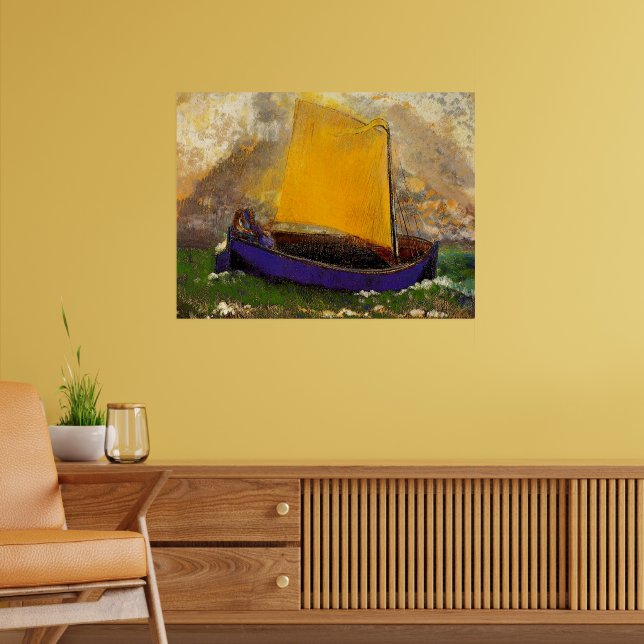 Redon - The Mysterious Boat Poster (Living Room 2)