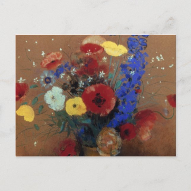 Redon: Wild Flowers, C1912 Postcard (Front)