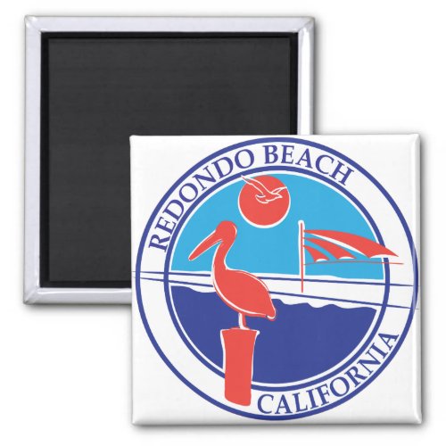 Redondo Beach Color Logo 01 Magnet