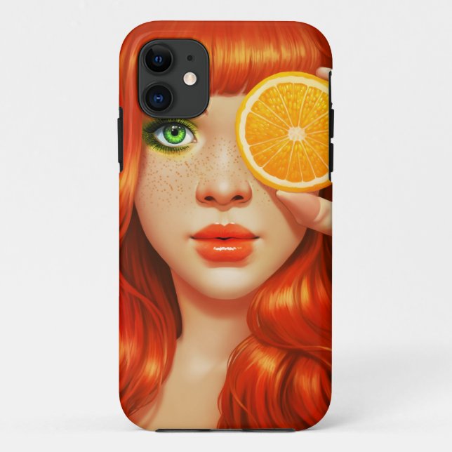 RedOrange Case-Mate iPhone Case (Back)