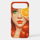 RedOrange Case-Mate iPhone Case (Back)