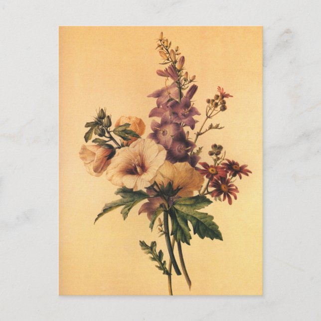 Redoute Flower Bouquet Postcard (Front)