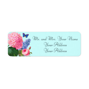 Redoute Flowers Custom Avery Address Labels