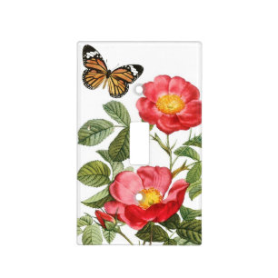 Redoute Flowers Light Switch Cover