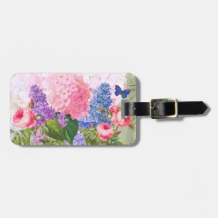 Redoute Flowers Luggage Tag