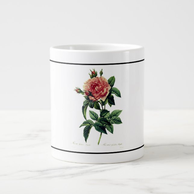 REDOUTE PAINTING OF ROSE ESPRESSO Mug CUSTOMIZABLE (Front)
