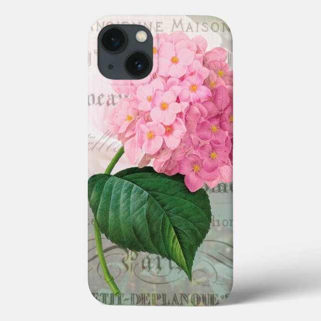 Redoute Pink Hydrangea iPad Air Case (Back)