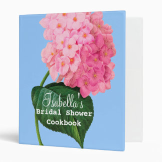 Redoute Pink Hydrangea Ring Avery Binder