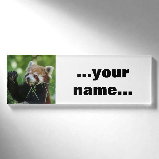 RedPanda 002 Name Tag (Front)