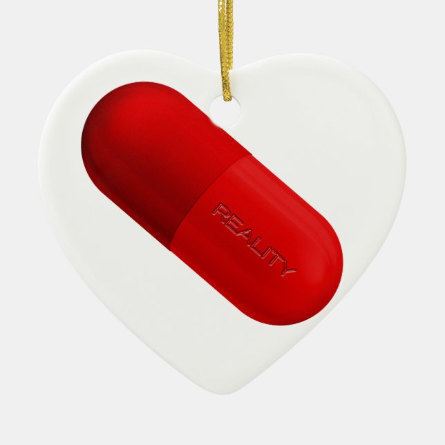 Redpill Ceramic Ornament (Front)