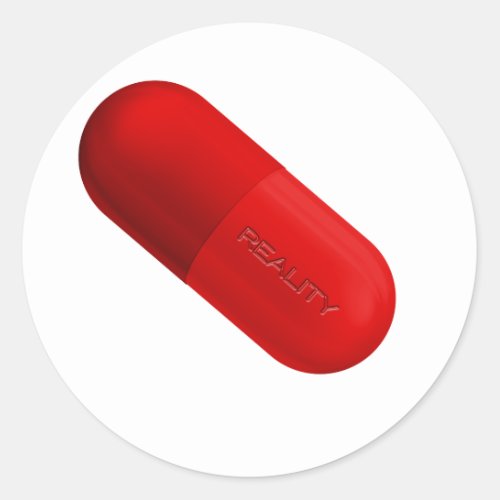 Redpill Classic Round Sticker