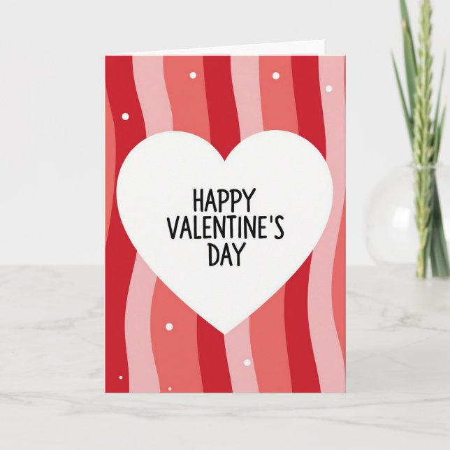 Reds And Pink Valentine Card (Front)