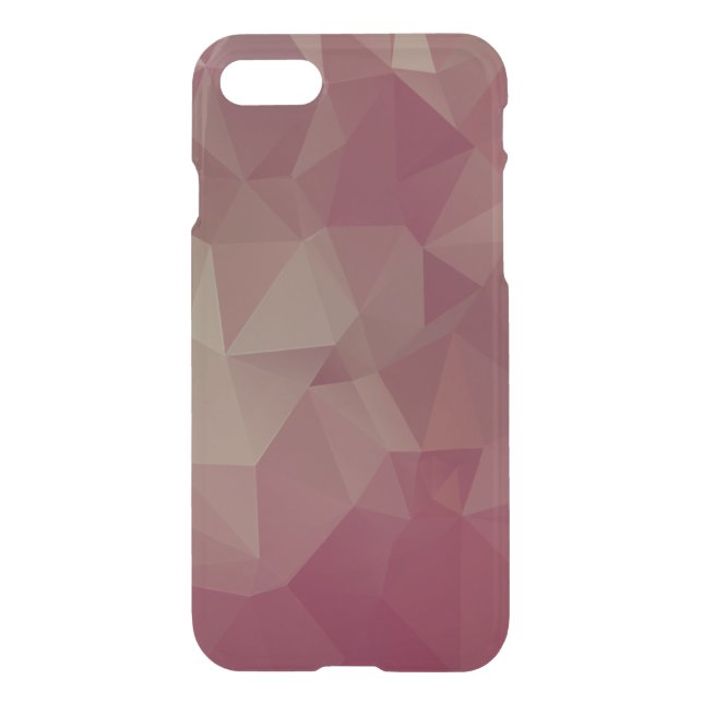 Reds and Pinks Abstract Pyramid Art Uncommon iPhone Case (Back)