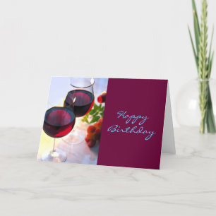 Reds at Afternoon Birthday Card