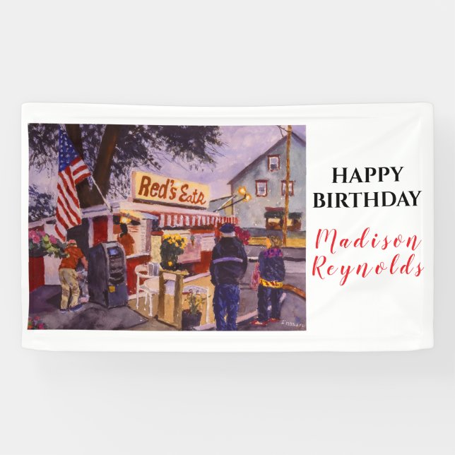 Red's Eats Lobster Shack Birthday Banner (Horizontal)