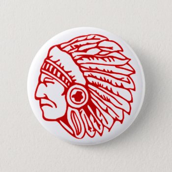 Redskin Red Indian Button by robby1982 at Zazzle