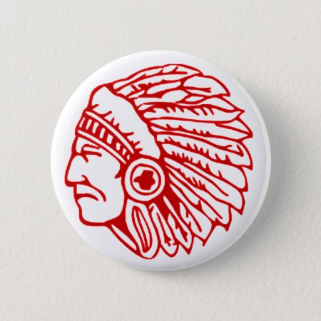 Redskin Red Indian Button