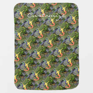 redtail mermaid sirenas receiving blanket