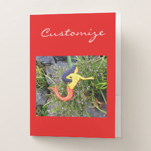 redtail sirena mermaid pocket folder