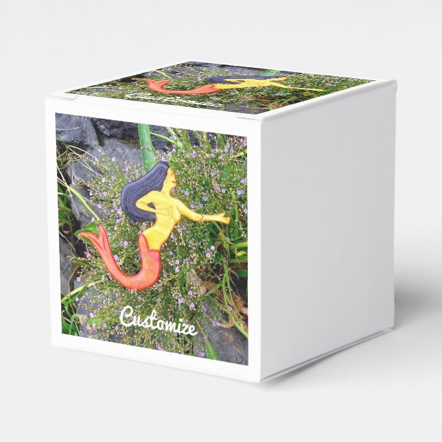 redtail sirena mermaids favor boxes (Front Side)