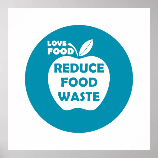 reduce food waste poster | Zazzle