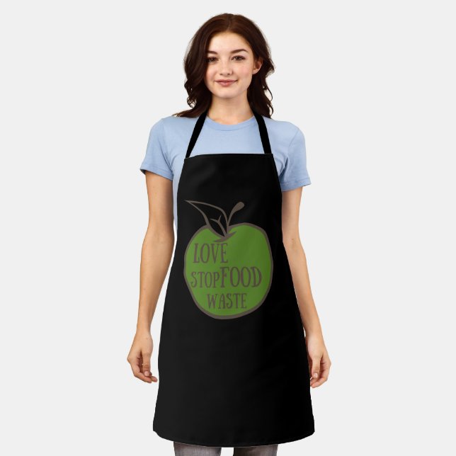 Reduce food waste recycling eco friendly apron (Worn)