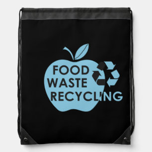 Reduce food waste recycling eco friendly drawstring bag