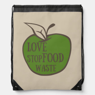 Reduce food waste recycling eco friendly drawstring bag