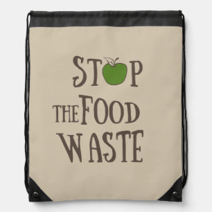 Reduce food waste recycling eco friendly drawstring bag