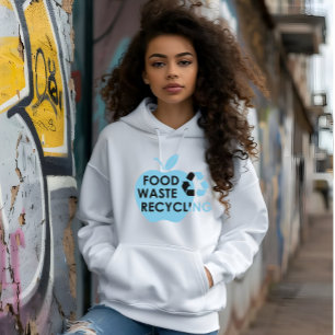 Reduce food waste recycling eco friendly hoodie