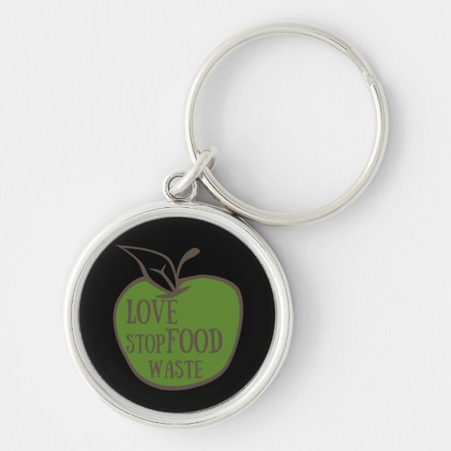 Reduce food waste recycling eco friendly keychain (Front)