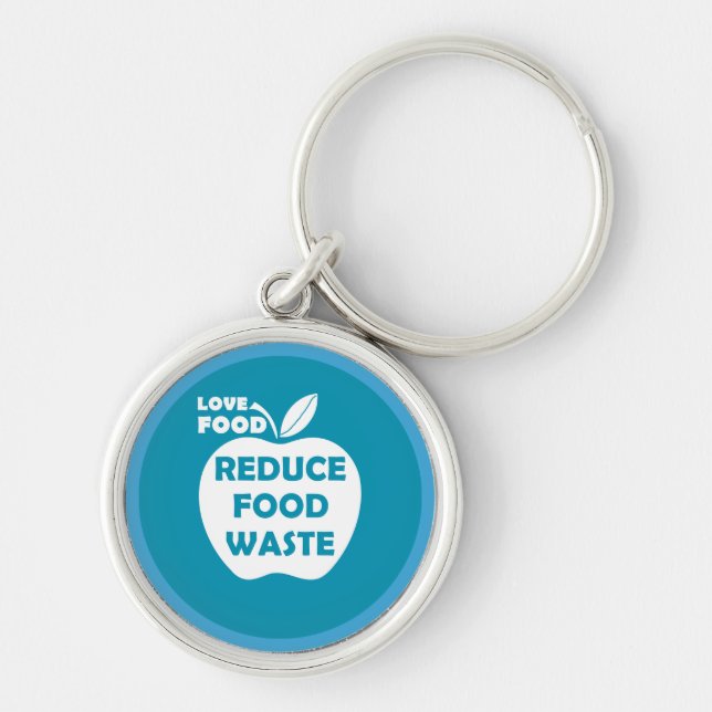 Reduce food waste recycling eco friendly keychain (Front)
