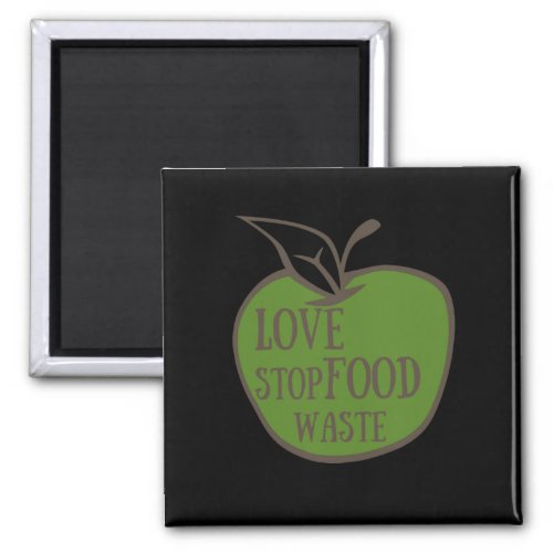 Reduce food waste recycling eco friendly magnet