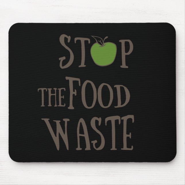 Reduce food waste recycling eco friendly mouse pad (Front)