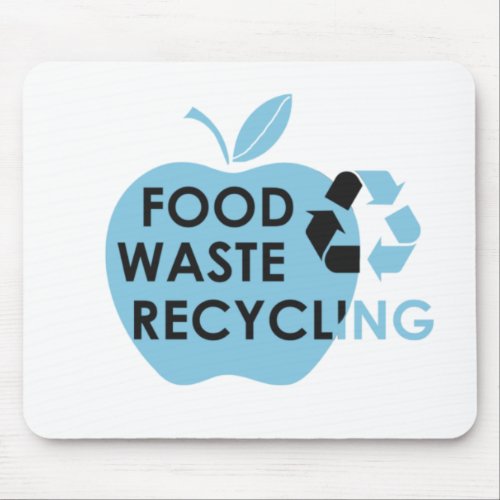 Reduce food waste recycling eco friendly mouse pad