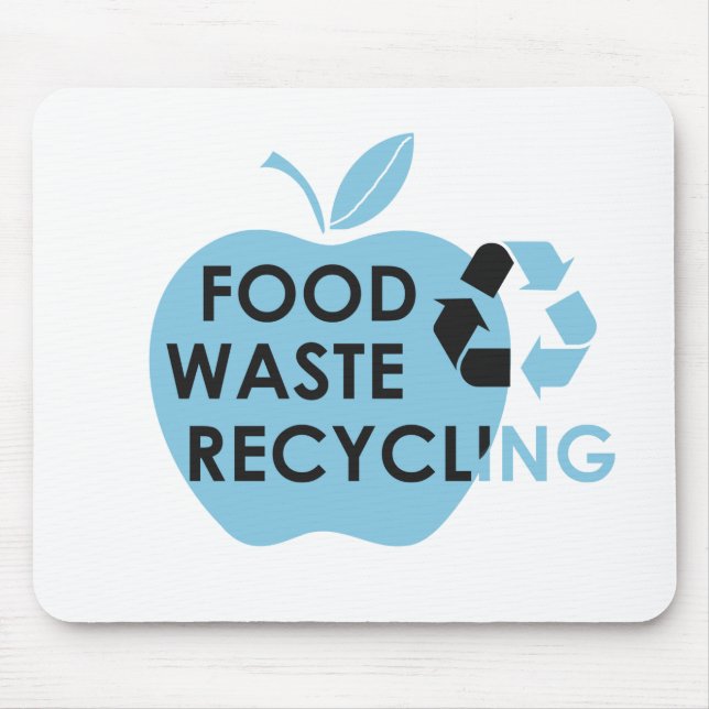 Reduce food waste recycling eco friendly mouse pad (Front)