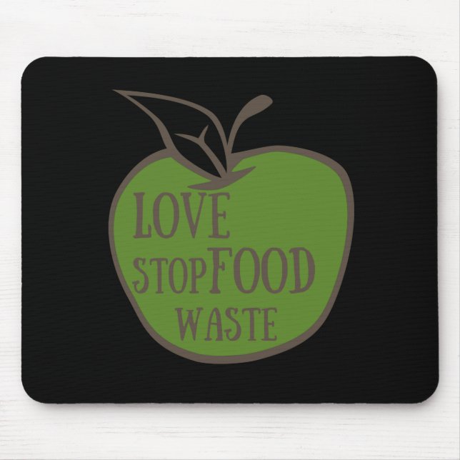 Reduce food waste recycling eco friendly mouse pad (Front)
