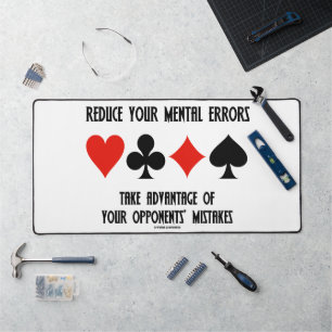 Reduce Mental Errors Take Advantage Opponents Desk Mat