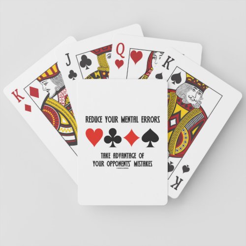 Reduce Mental Errors Take Advantage Opponents Poker Cards