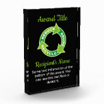 Reduce Reuse Recycle Acrylic Award