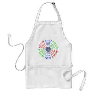 Reduce, Reuse, Recycle Adult Apron
