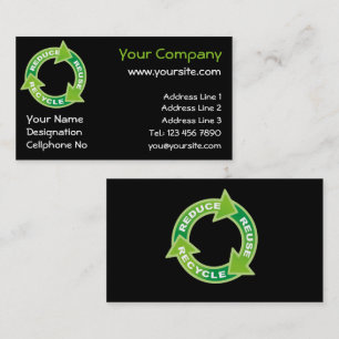 Reduce Reuse Recycle Business Card