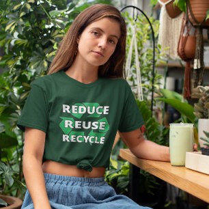 Reduce Reuse Recycle Earth Day Every Day Vintage T-Shirt