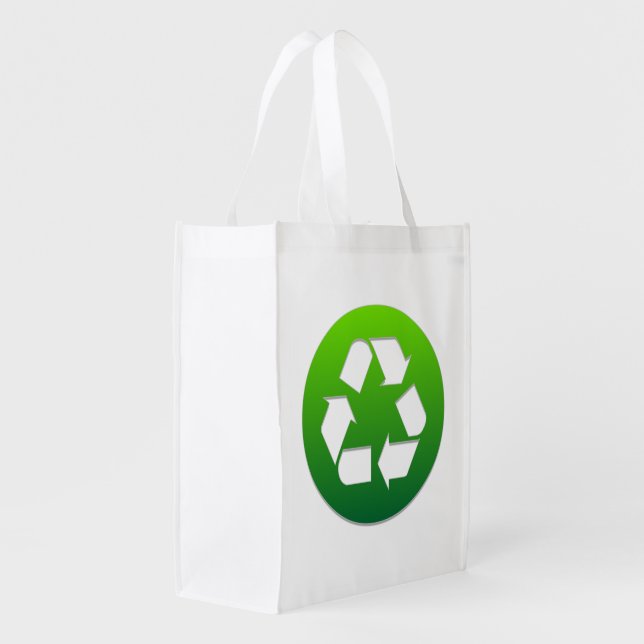 Reduce Reuse Recycle! Grocery Bag (Back Side)