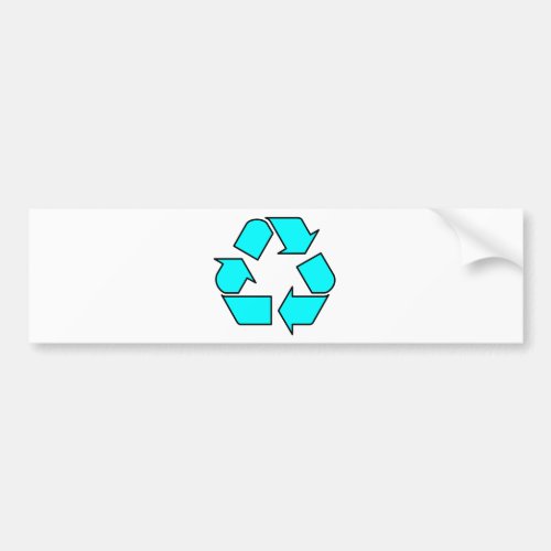 Reduce Reuse Recycle Logo Symbol Arrow 3R Bumper Sticker