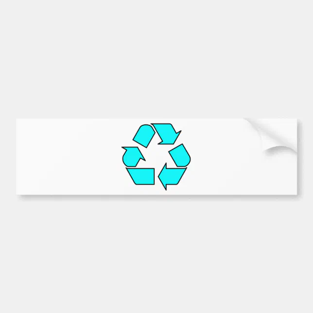 Reduce Reuse Recycle Logo Symbol Arrow 3R Bumper Sticker | Zazzle
